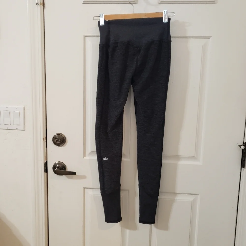 ALO Yoga Gray High-Waisted Leggings